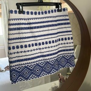 Sam Edelman embroidered skirt